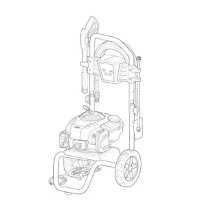 BRIGGS AND STRATTON Pressure Washer 020738-00 - Model Identification Image